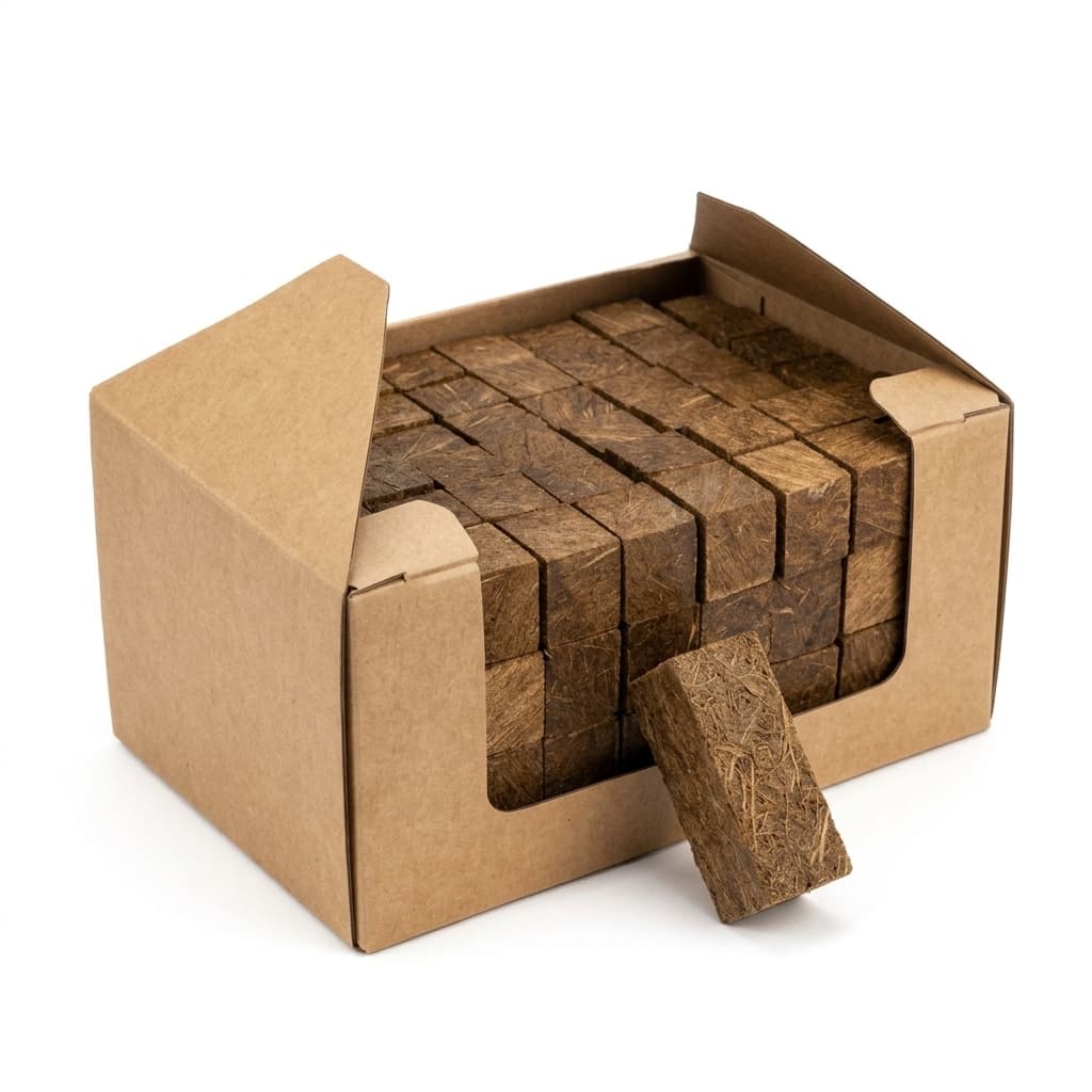 BoisExpress — Cubes allume-feux écologiques Boîte de 100 Séchage Naturel