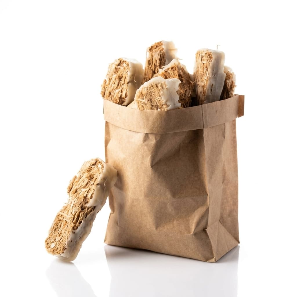 BoisExpress — Allume-feux en laine de bois Sac de 50 pièces Bois Noble