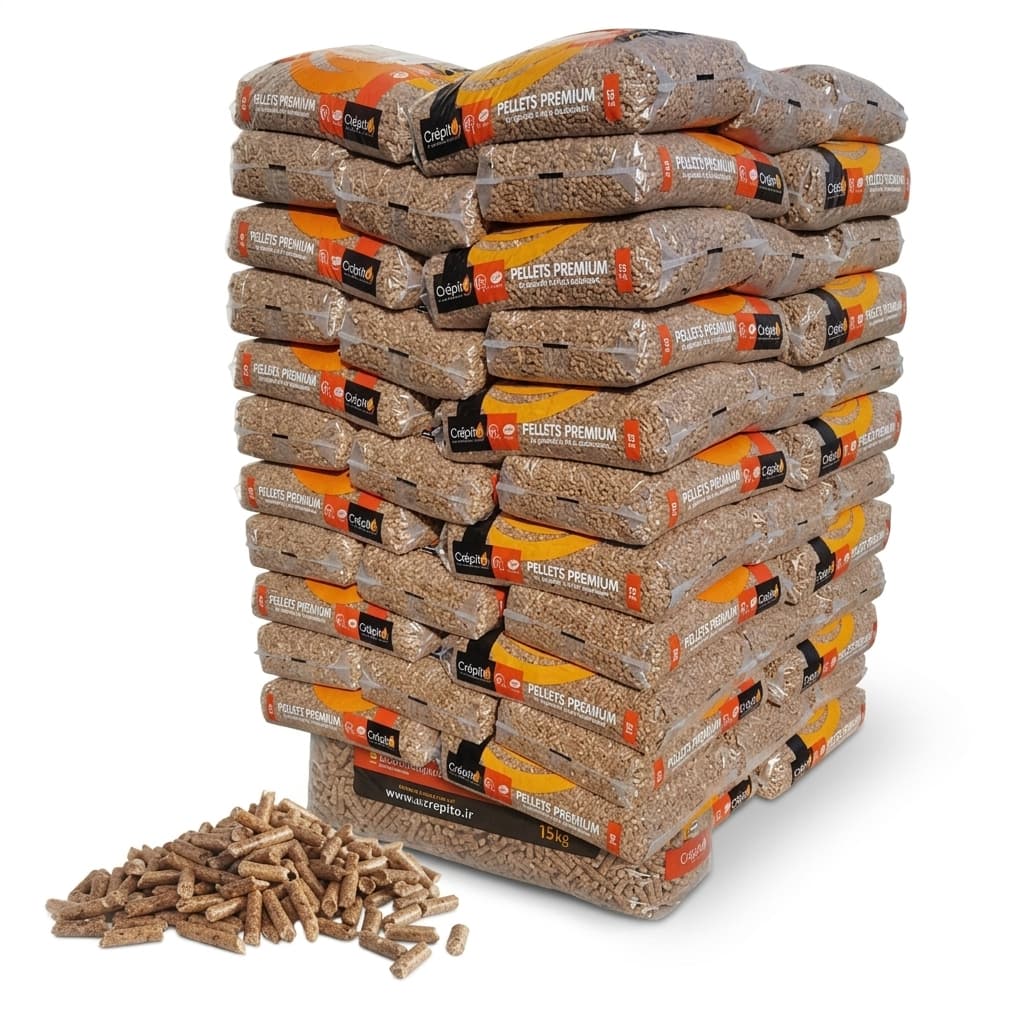 BoisExpress — Granulés de bois Crépito Palette 72 sacs de 15 kg Tradition Bois