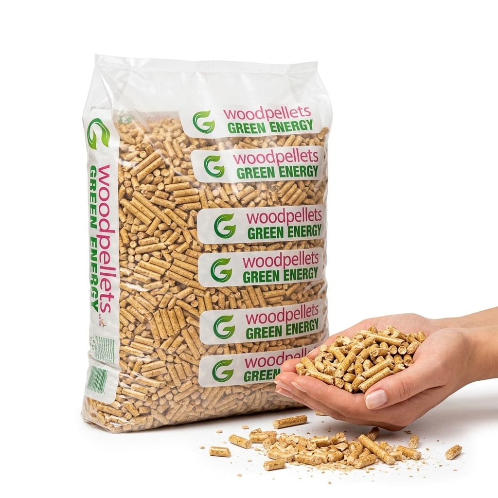 BoisExpress — Pellets Green Energy DINplus 65 Sacs de 15 KG Tradition Bois