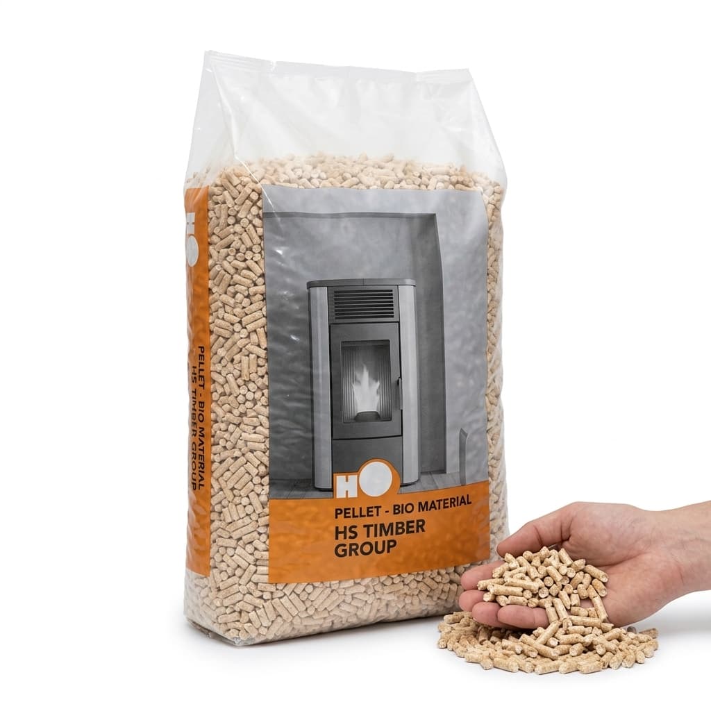 BoisExpress — Pellets HS Timber Palette de 66 sacs de 15 kg 100% résineux Artisan Français