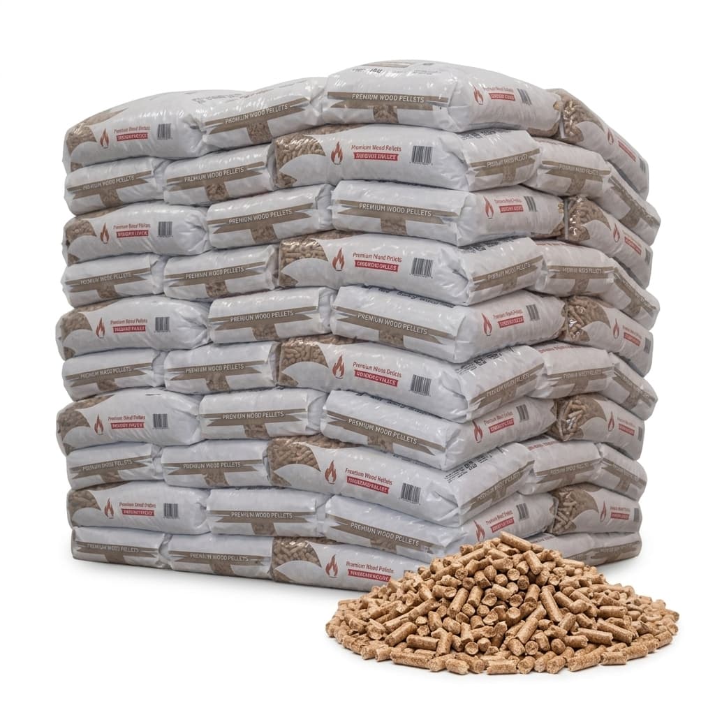 BoisExpress — Pellet SunPower Palette de 70 sacs de 15 kg Bois Noble