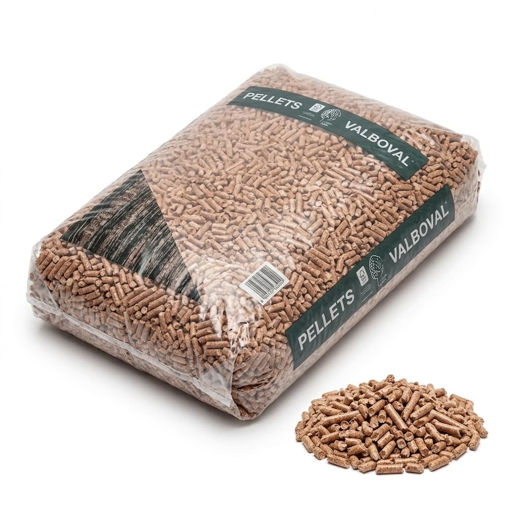 BoisExpress — Pellet Valboval Palette de 65 sacs de 15 kg Forêt Française